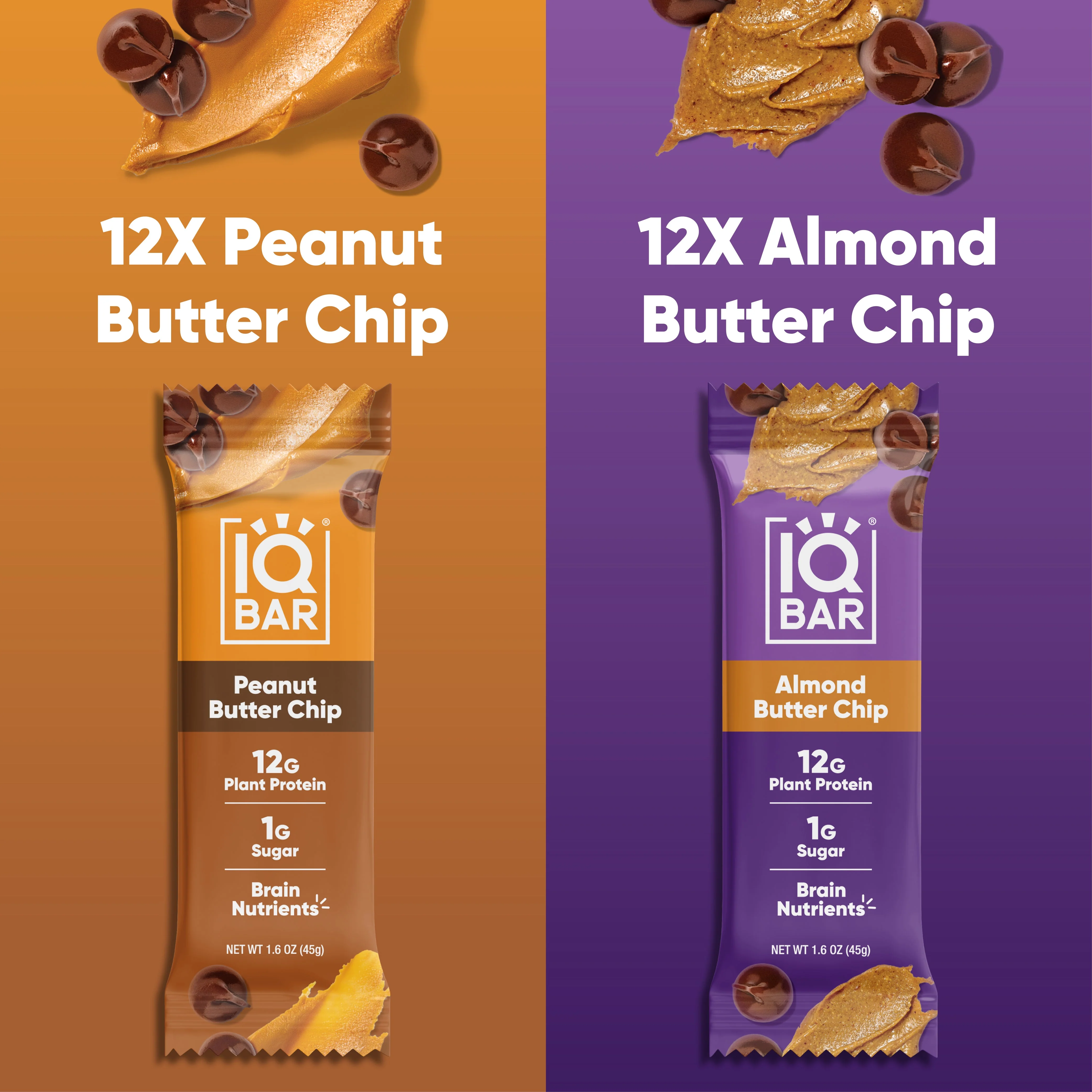 Almond Butter Chip & Peanut Butter Chip (24 Bars) - Image 2