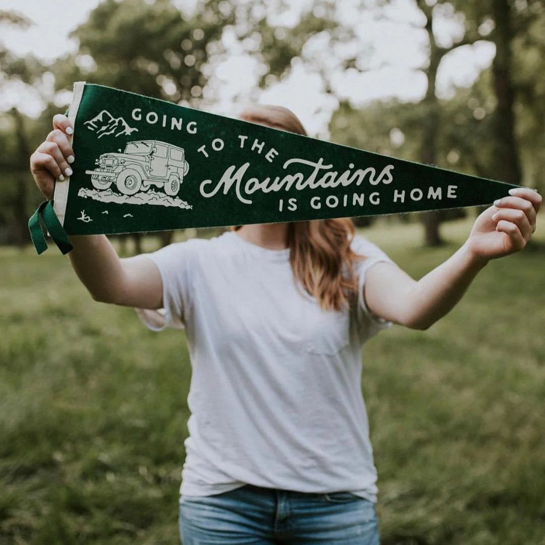 Going to the Mountains is Going Home Pennant - Image 3