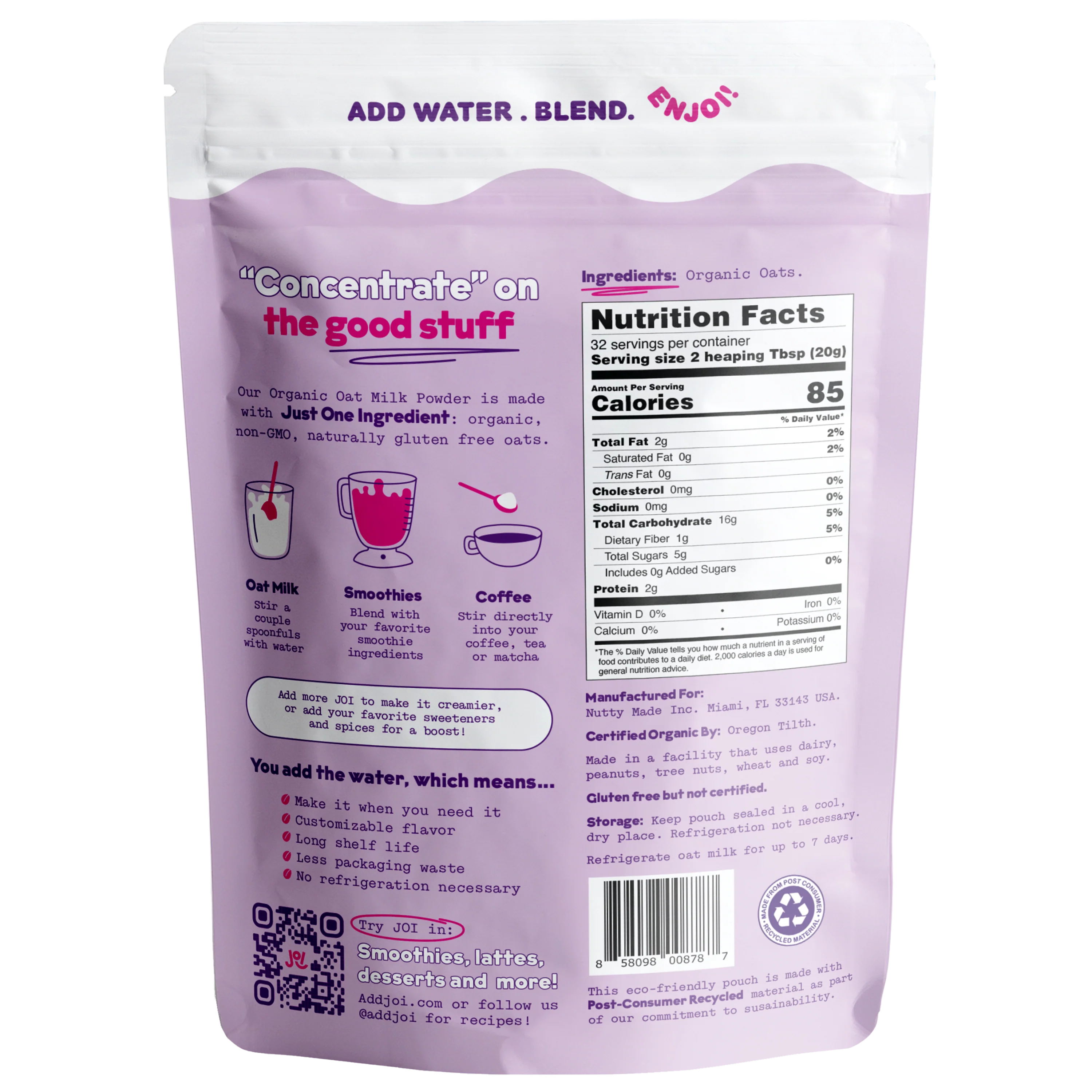Instant Organic Oat & Almond 2-Pack by JOI - Image 3