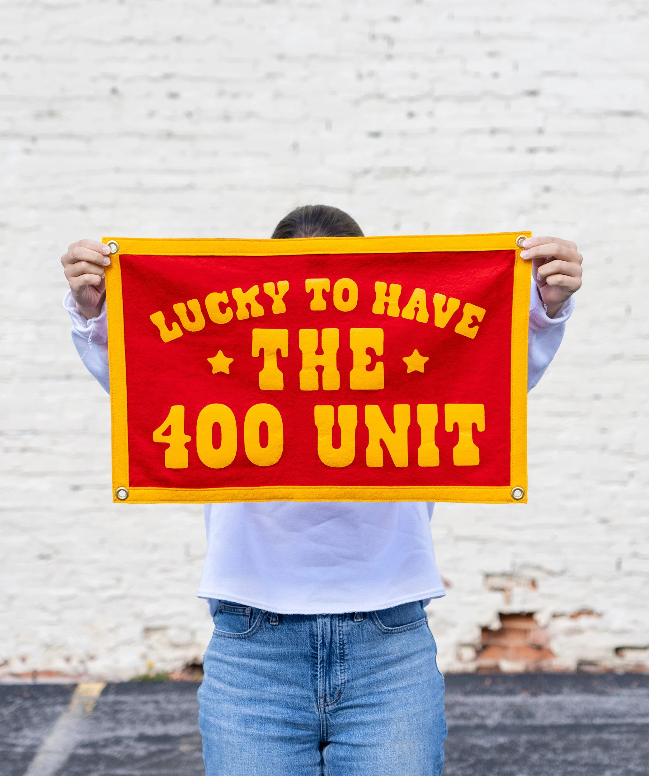 Lucky To Have The 400 Unit Camp Flag • Jason Isbell x Oxford Pennant - Image 2