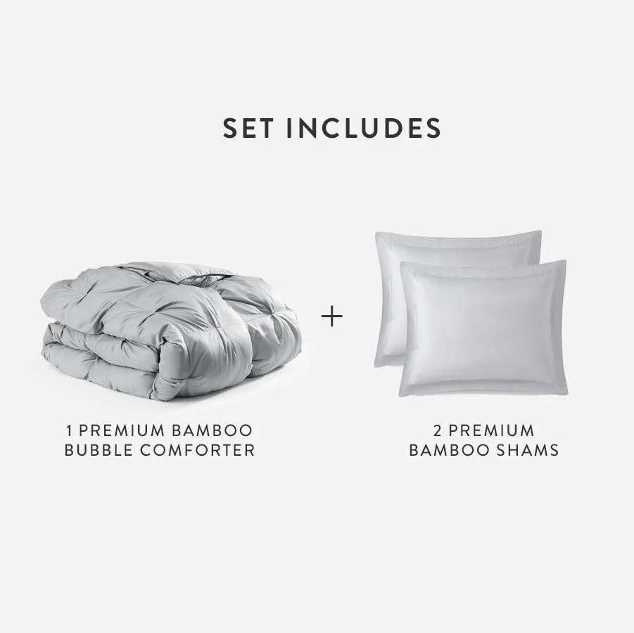 Premium Bamboo Bubble Comforter Bundle - Image 53