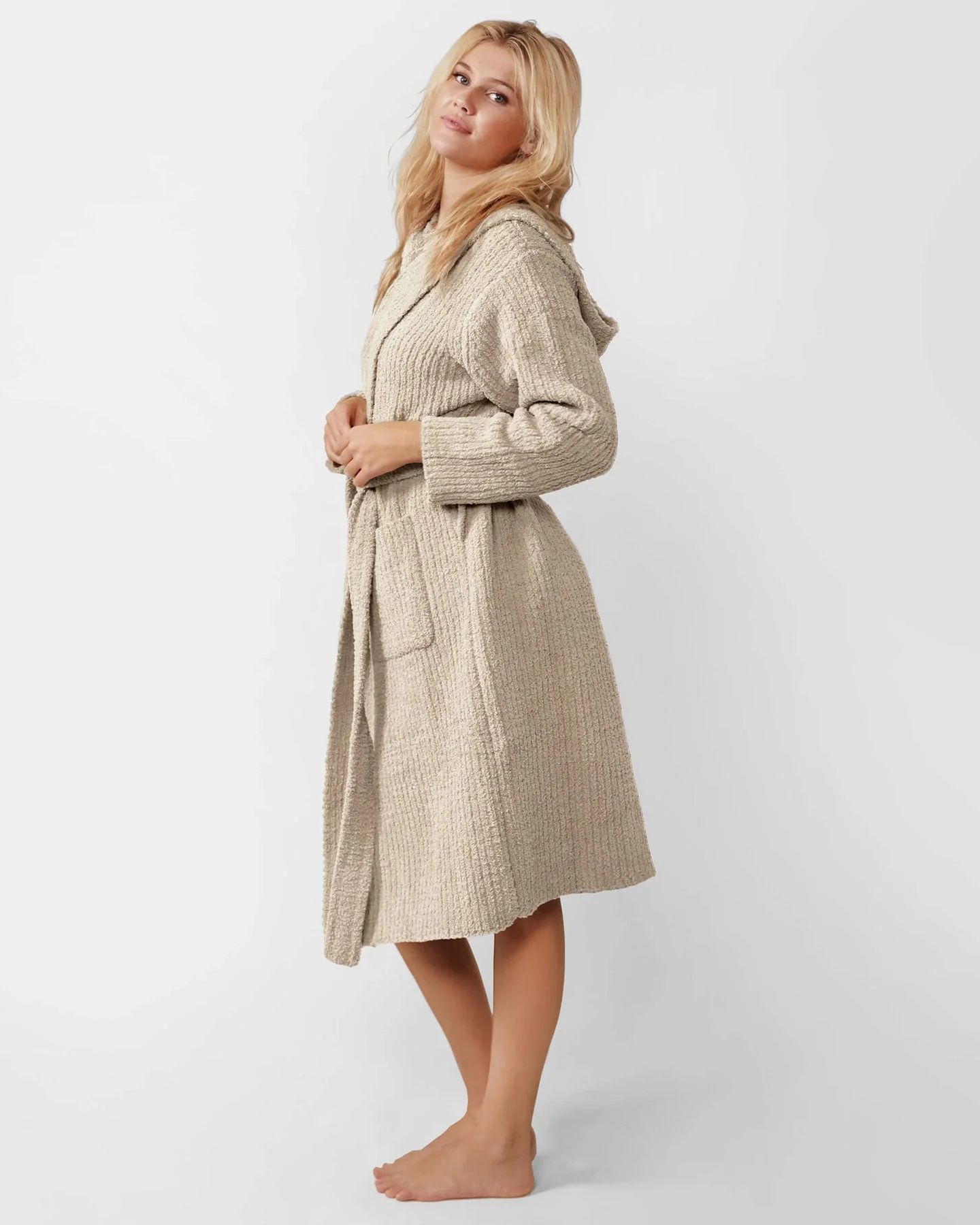 Ribbed Hooded Robe - Image 3
